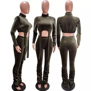 Two piece velvet set